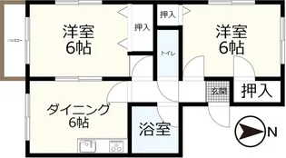 クレール新狭山【2階】の間取り