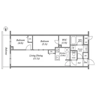 PRIMEGARDENWAKAGI【1階】の間取り