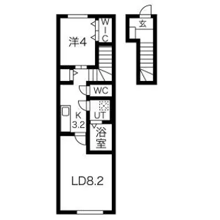 ダンケ【2階】の間取り