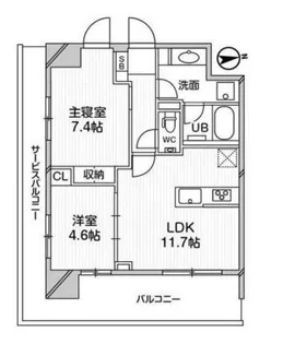 東京都港区白金台2【マンション】の間取り