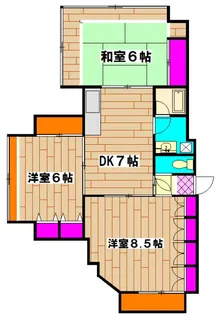 根橋ビルA棟【3階】の間取り