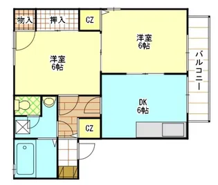 アベント【2階】の間取り