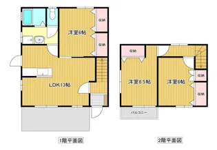 静岡県浜松市中央区富塚町【一戸建】の間取り
