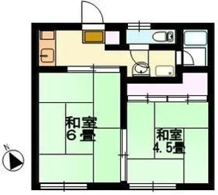 メゾンタイガー【2階】の間取り