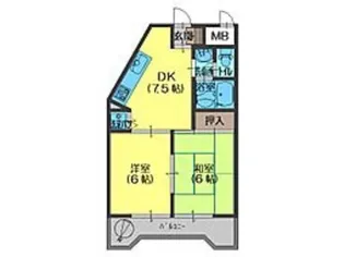 エクセル須賀の森【5階】の間取り