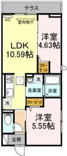 セジュール西台4【1階】の間取り