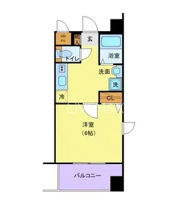 グランヴァン銀座東【8階】の間取り