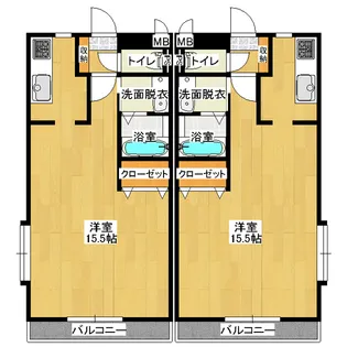 ペティート【4階】の間取り