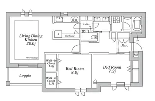 メゾン・ド・パンテュール【2階】の間取り