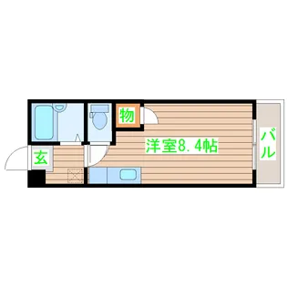リエス河原町東【3階】の間取り