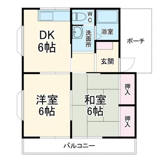 ドエル富塚 C【2階】の間取り
