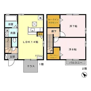 埼玉県さいたま市北区本郷町【アパート】の間取り