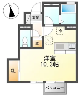 エステート笹谷21IV【1階】の間取り