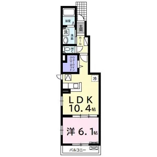 オリエンタルコートC【1階】の間取り