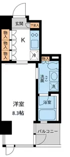 レジデンス白金パークフロント【6階】の間取り