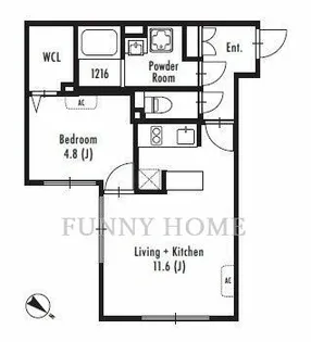 東京都目黒区中目黒3【マンション】の間取り