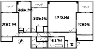 グランドコート【1階】の間取り