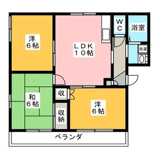 グリーンヒルズ南大泉C【2階】の間取り