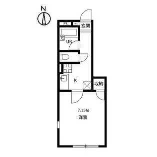 アムール K・T・T・M【1階】の間取り