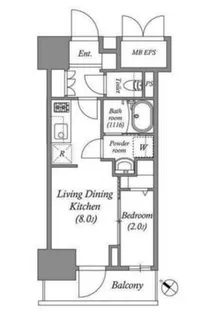 オーパスホームズ南行徳【11階】の間取り