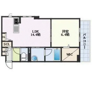 モントレゾール【4階】の間取り