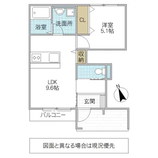 フォンテーヌ【1階】の間取り