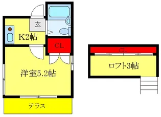 サンエール十条【1階】の間取り