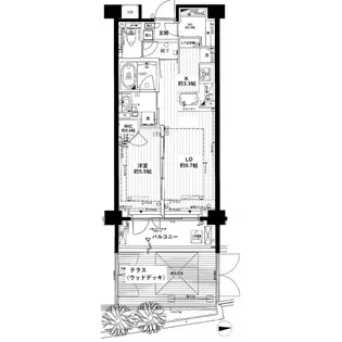 ザ・パークハウス三軒茶屋【1階】の間取り