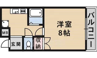 クリヨン千里北【2階】の間取り