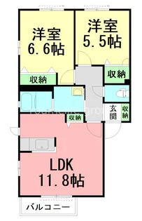 堂の後ハウス【2階】の間取り