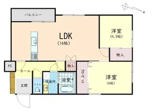 カッパビル【2階】の間取り