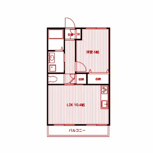 ノーブルパレスK【2階】の間取り