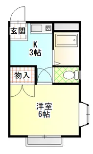 ヒルサイド箱根湯本【1階】の間取り