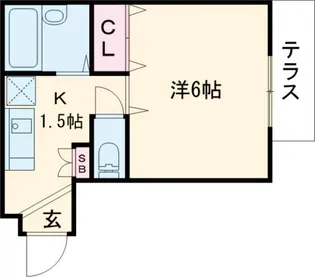Aiマンション【1階】の間取り