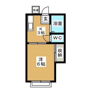 カーサー小西【1階】の間取り