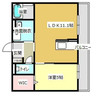 セジュールメグIII【1階】の間取り