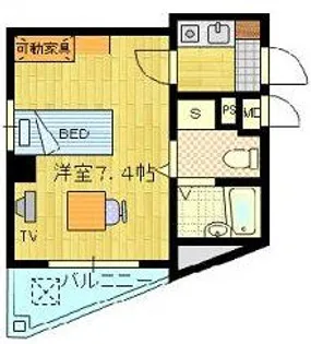 千葉県千葉市稲毛区小仲台6【マンション】の間取り