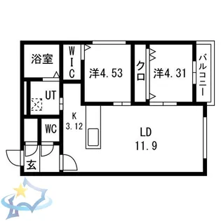AYA 23【3階】の間取り