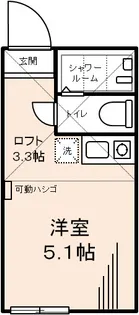 1Rの間取り画像