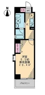 森下ツインキャッスル N棟【3階】の間取り