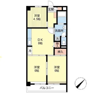 第2伸光マンション【2階】の間取り