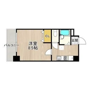CITY SPIRE烏丸御池【2階】の間取り