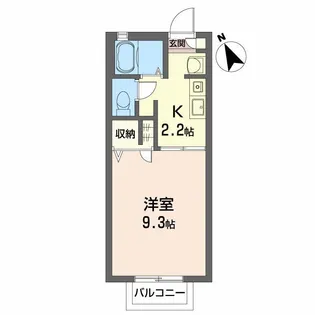 シャーメゾン エトワール【2階】の間取り