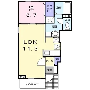シエスタ【1階】の間取り