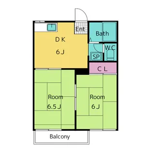 ハイツめぐみ【2階】の間取り