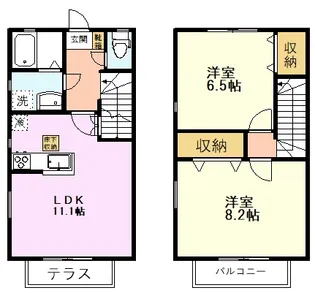 東京都小平市小川町1【一戸建】の間取り