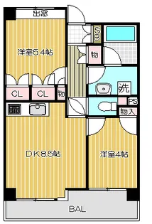 ステラメゾン武蔵小山【5階】の間取り