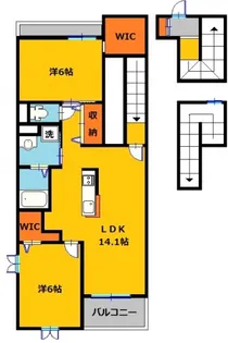 サンリトA【3階】の間取り