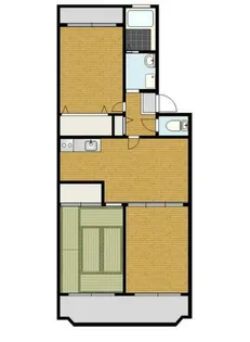 志陽ハイツ青木【4階】の間取り
