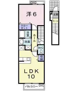 アイ フラット【2階】の間取り